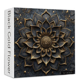 Puzzle de puzzle de fleur en or noir 1000 piĂšces